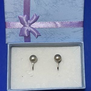 Vintage Pearl Clip Earrings